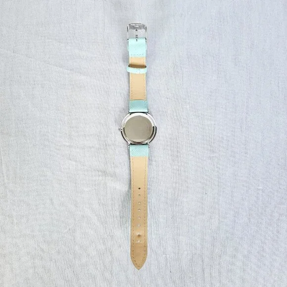 L & Co. Rhinestone Watch | Seafoam Green Band | Silver Crystal Bezel | NWOT - Picture 10 of 15